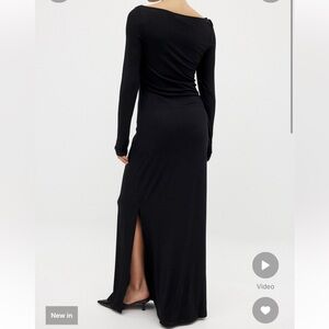 Naked Fashion Soft Line Boat Neck Maxi Dress. Size S.